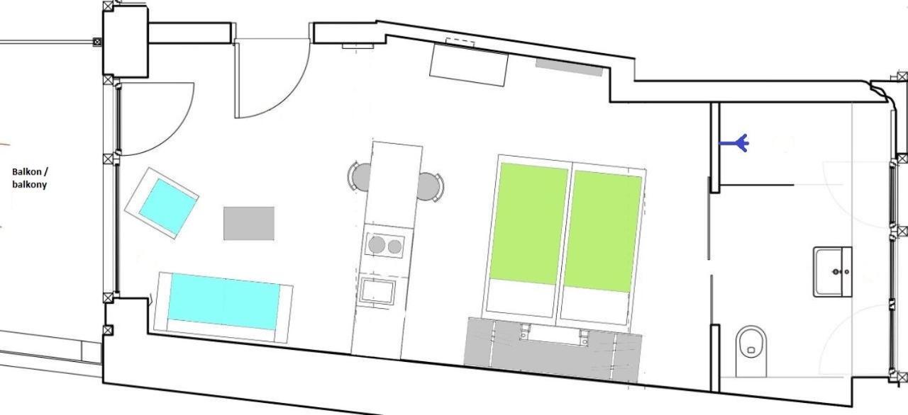 1463 Apartmenthaus Karlsruhe Exterior foto